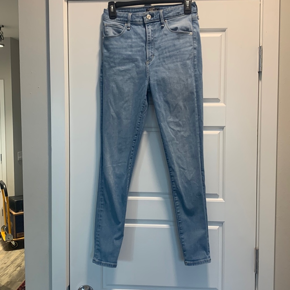 Abercrombie & Fitch High Rise Super Skinny Curve Love Jeans